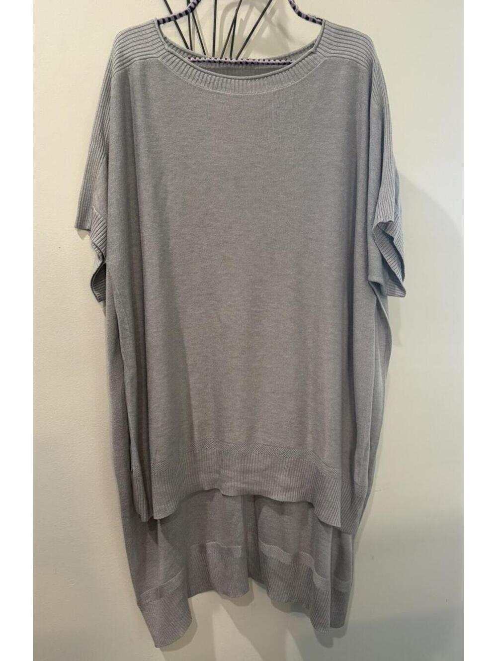 Lululemon Be At Ease Poncho Gray One Size Cashmere Blend Knit
